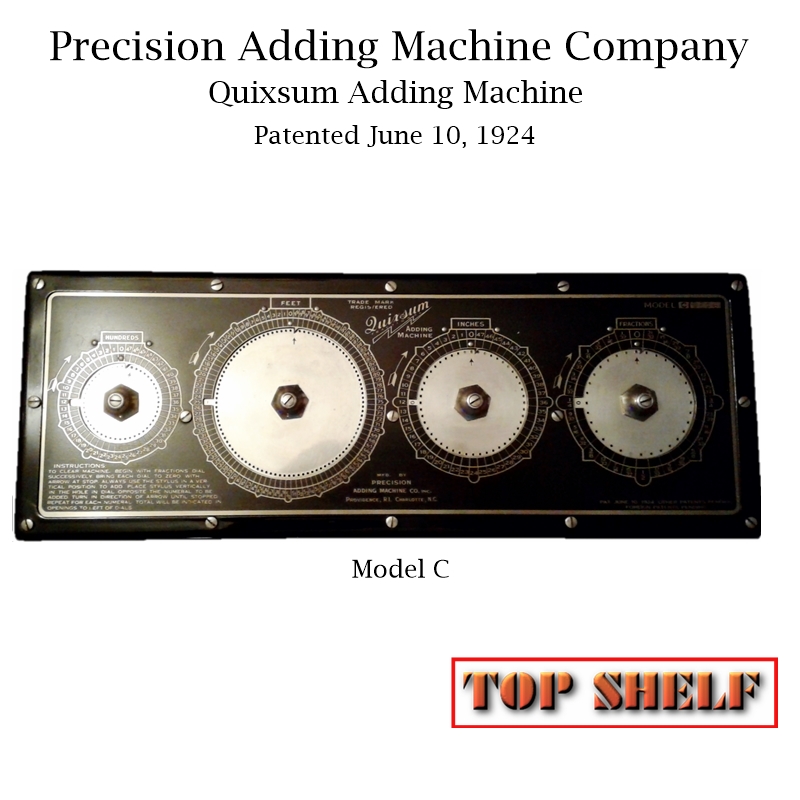 Quixsum Adding Machine 1924