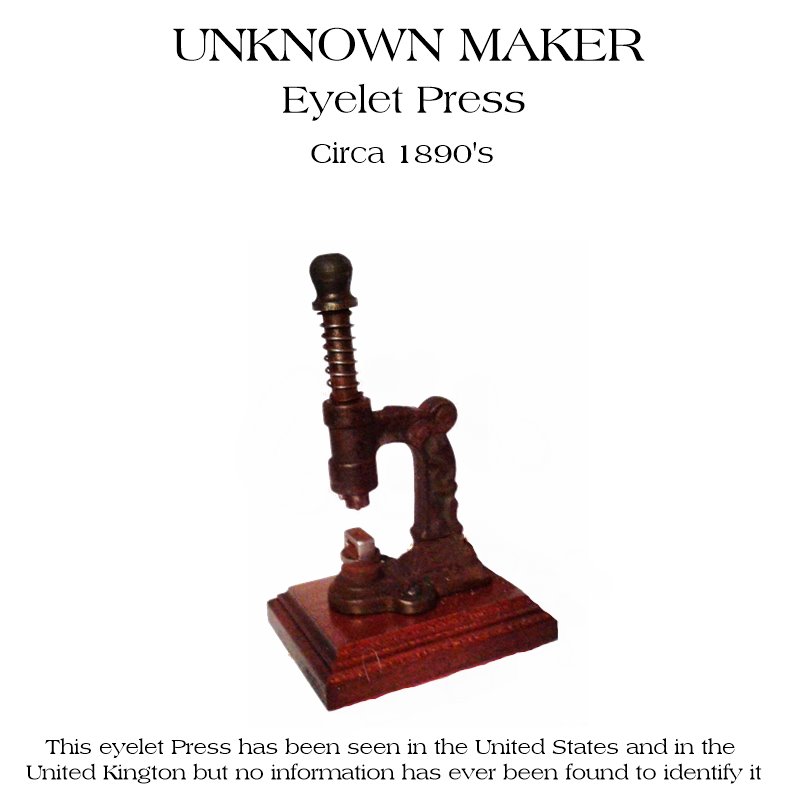 Unknown Eyelet Press 1890