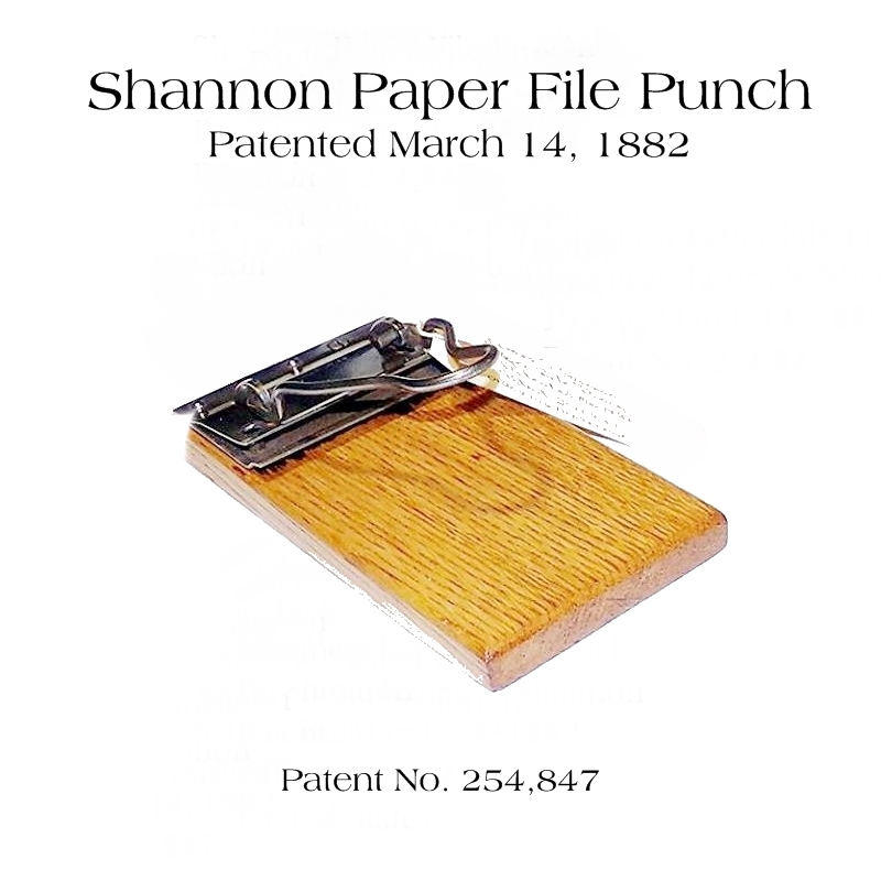 Shannon Hole Punch 1882
