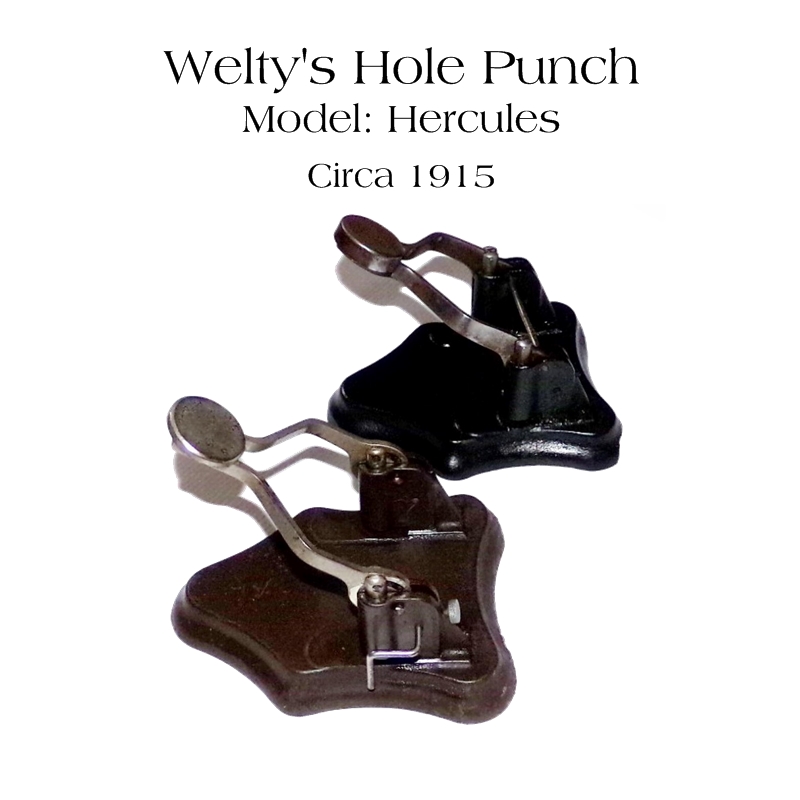 Welty Hole Punch 1915