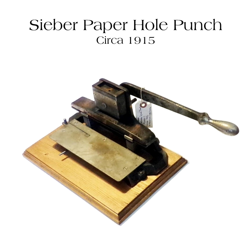 Sieber Hole Punch 1915