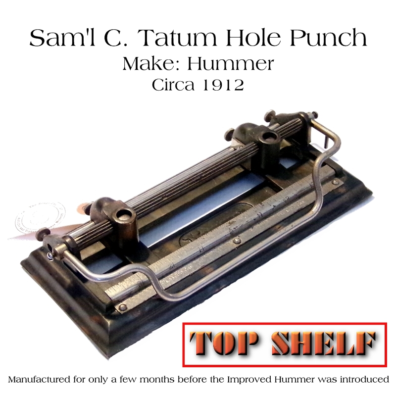 Tatum Hole Punch 1912