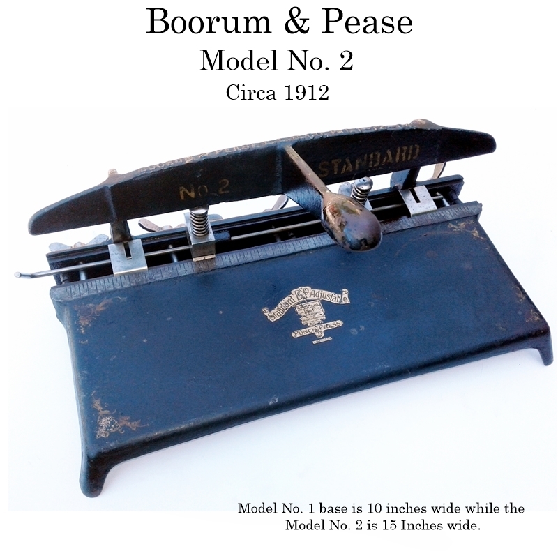 Boorum & Pease Perforator 1912