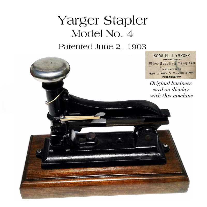 Yarger Stapler 1903