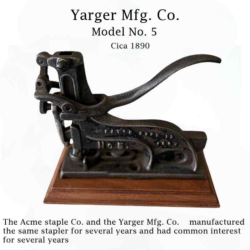 Yarger Stapler 1887